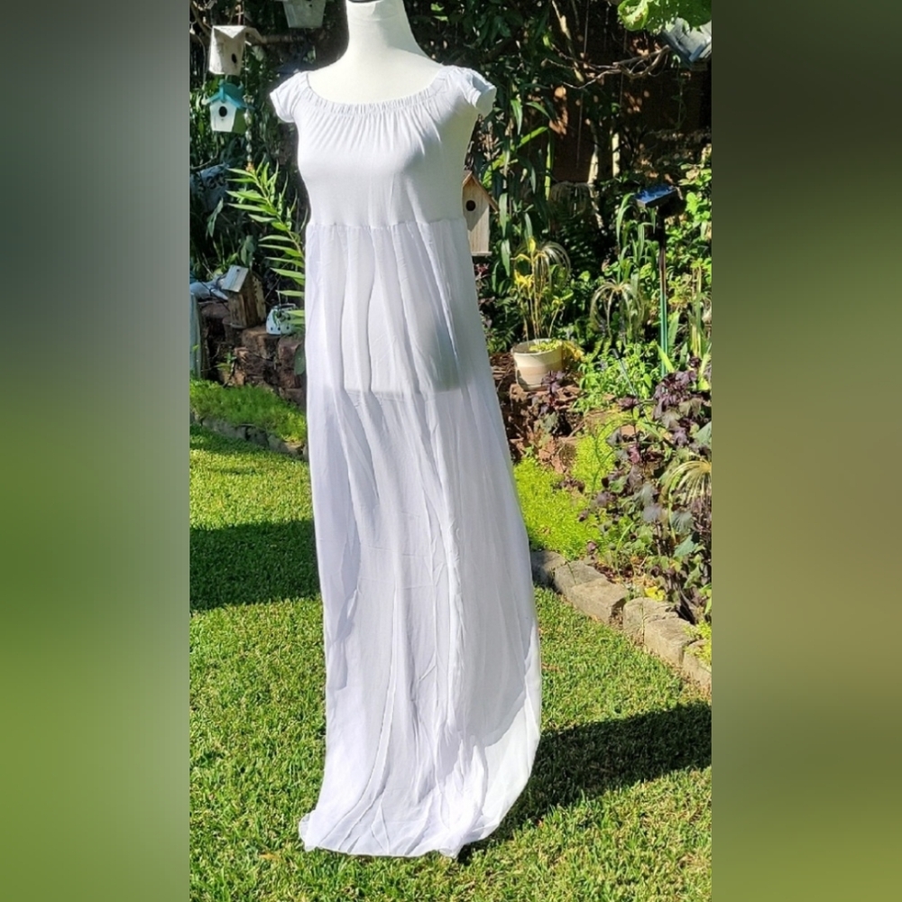 Ultra Sheer Womens L Maxi Dress, Lingerie Angelcore, Fairycore - Picture 2 of 12